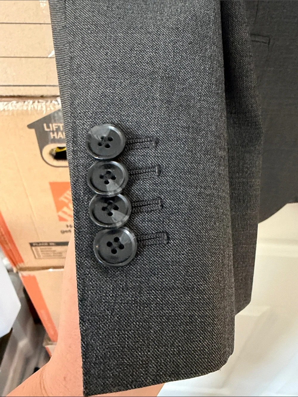 Suitsupply Charcoal Gray Wool Sport Coat